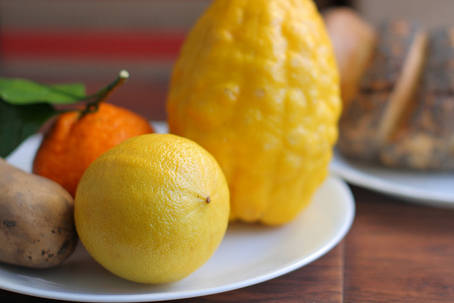 Koken Met Bergamot Met De Vrucht En Het Kruid