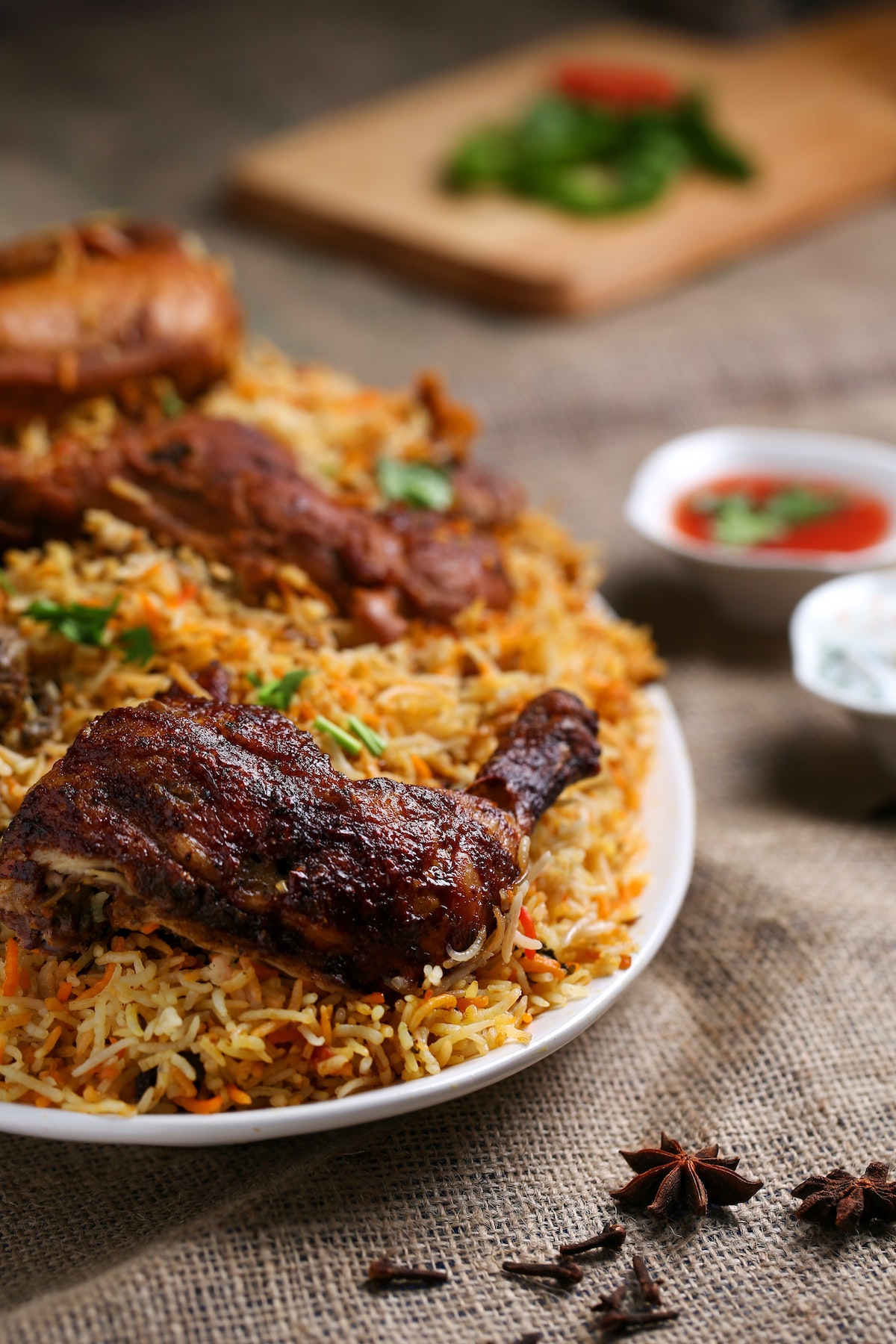 Kip biryani Indiaas gerecht