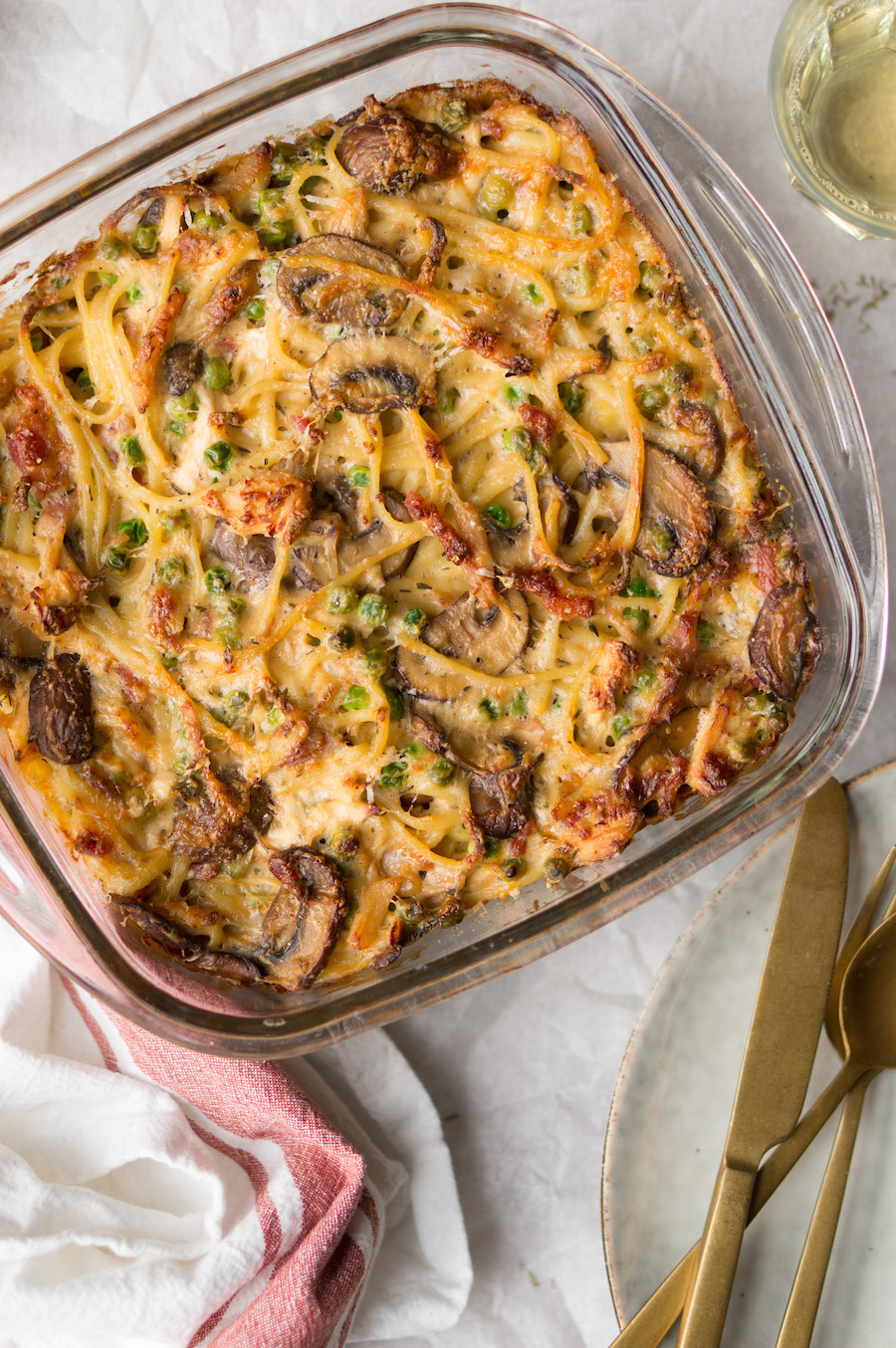 Gebakken Spaghetti Uit De Oven Met Kip & Spekreepjes - Culy.nl