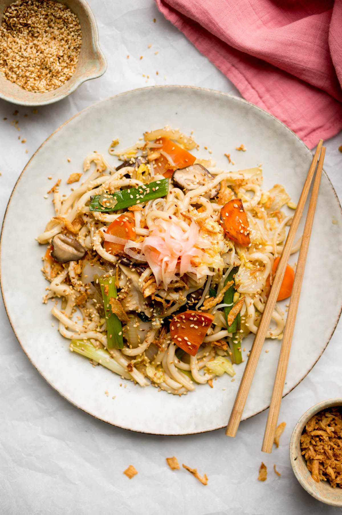 Yakisoba Japanse Udon Noodles Met V L Groenten Culy