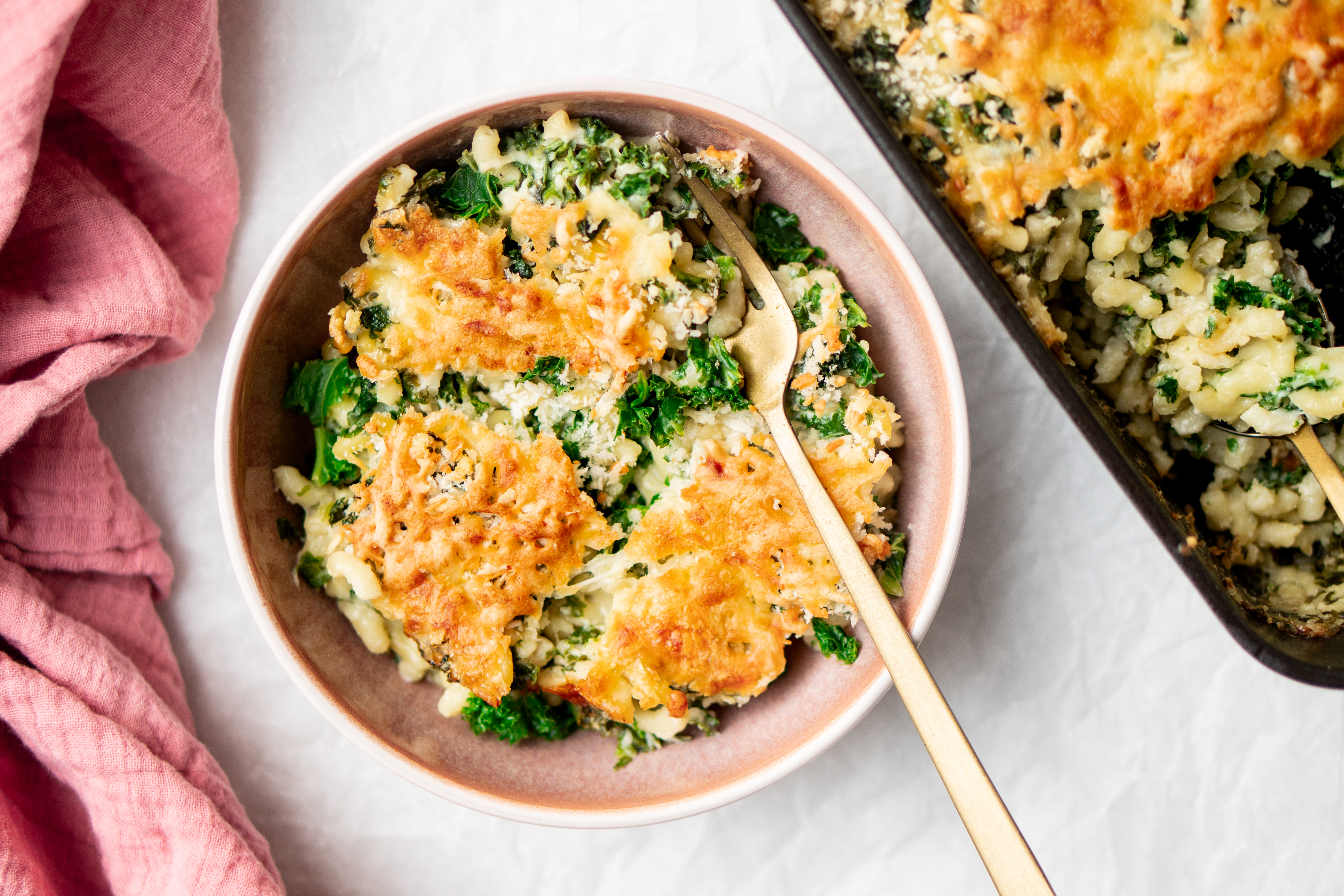 Mac 'n cheese met boerenkool