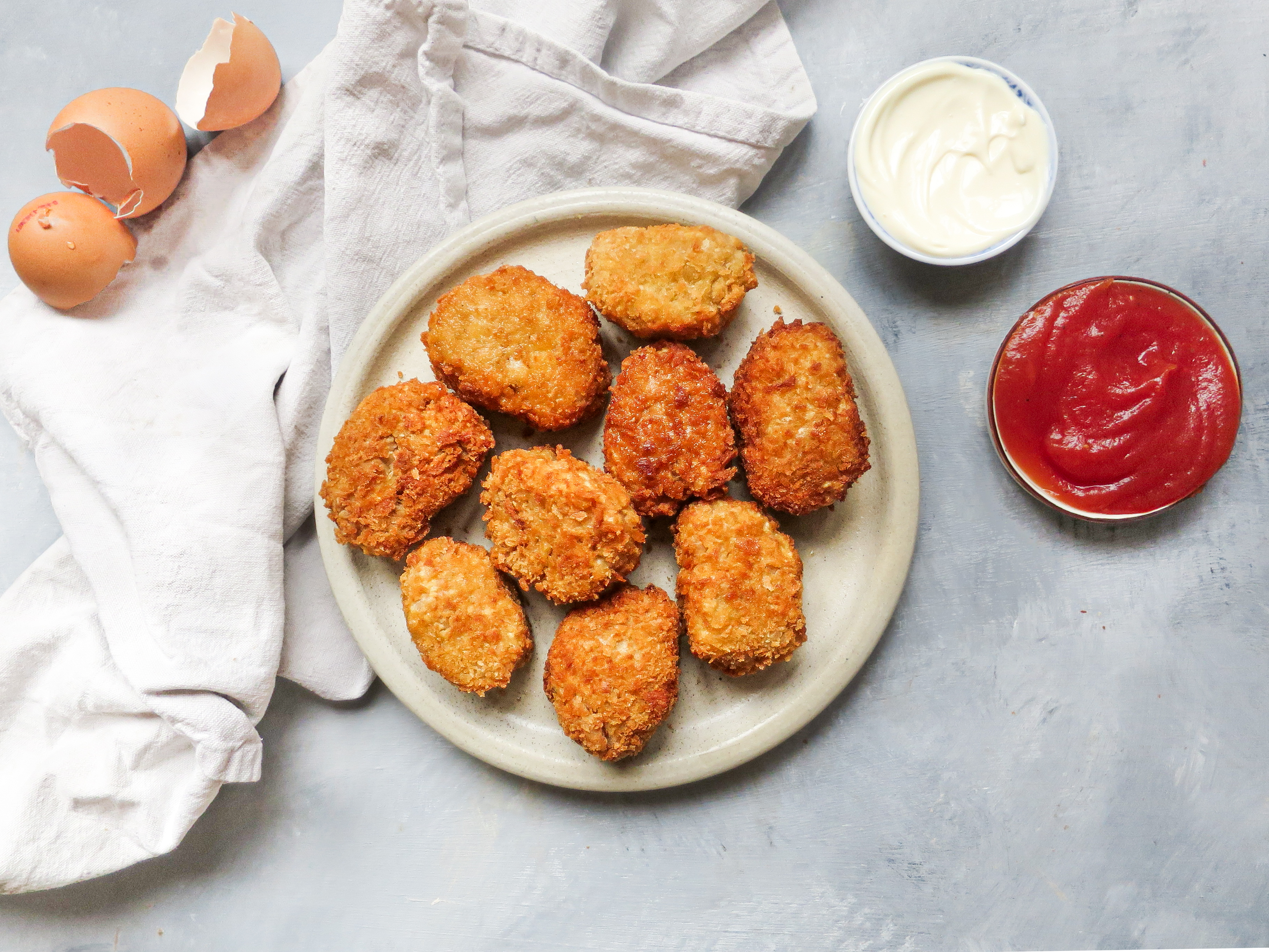 Kipnuggets maken / kinderrecepten