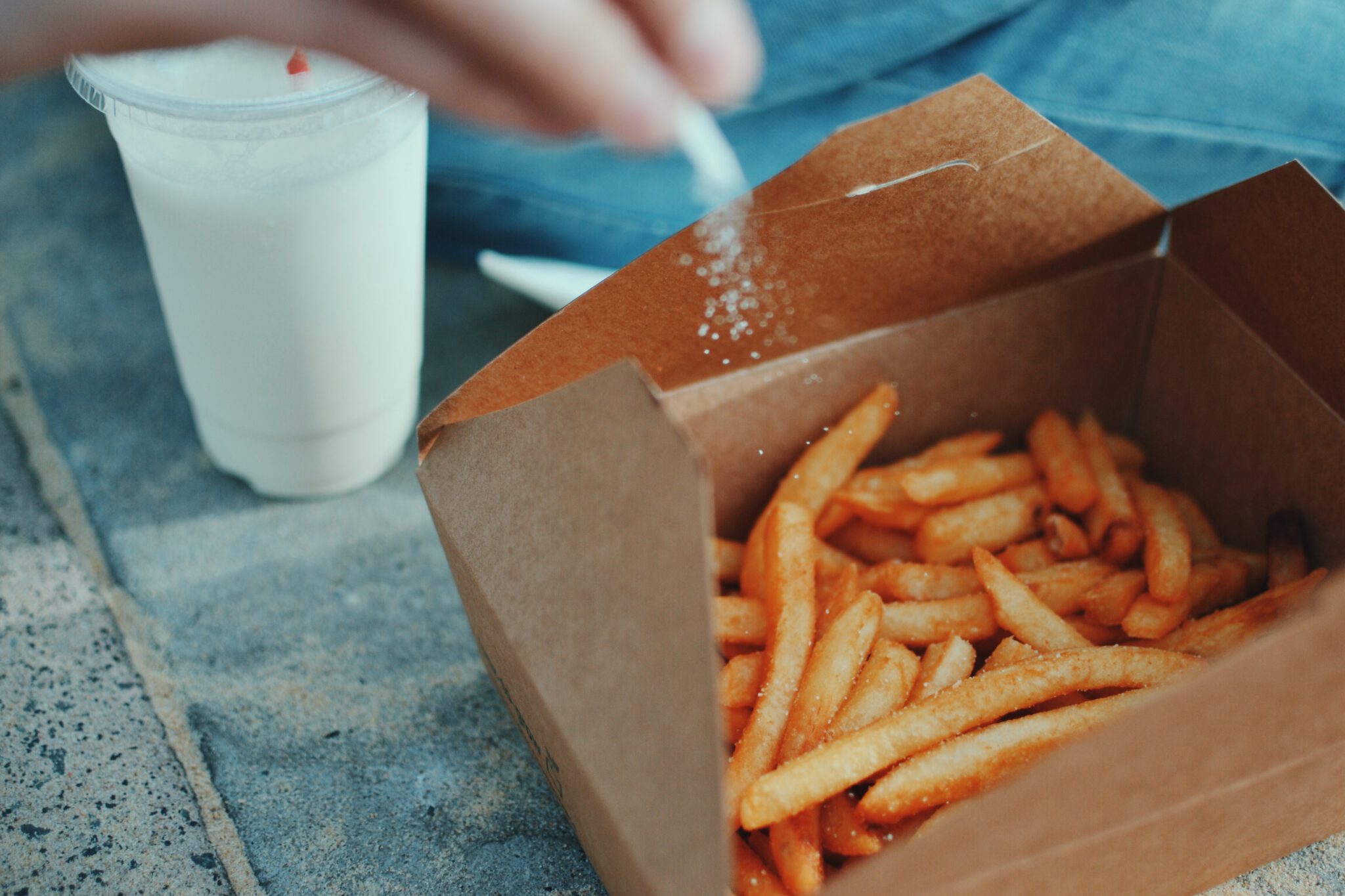 friet milkshake dippen