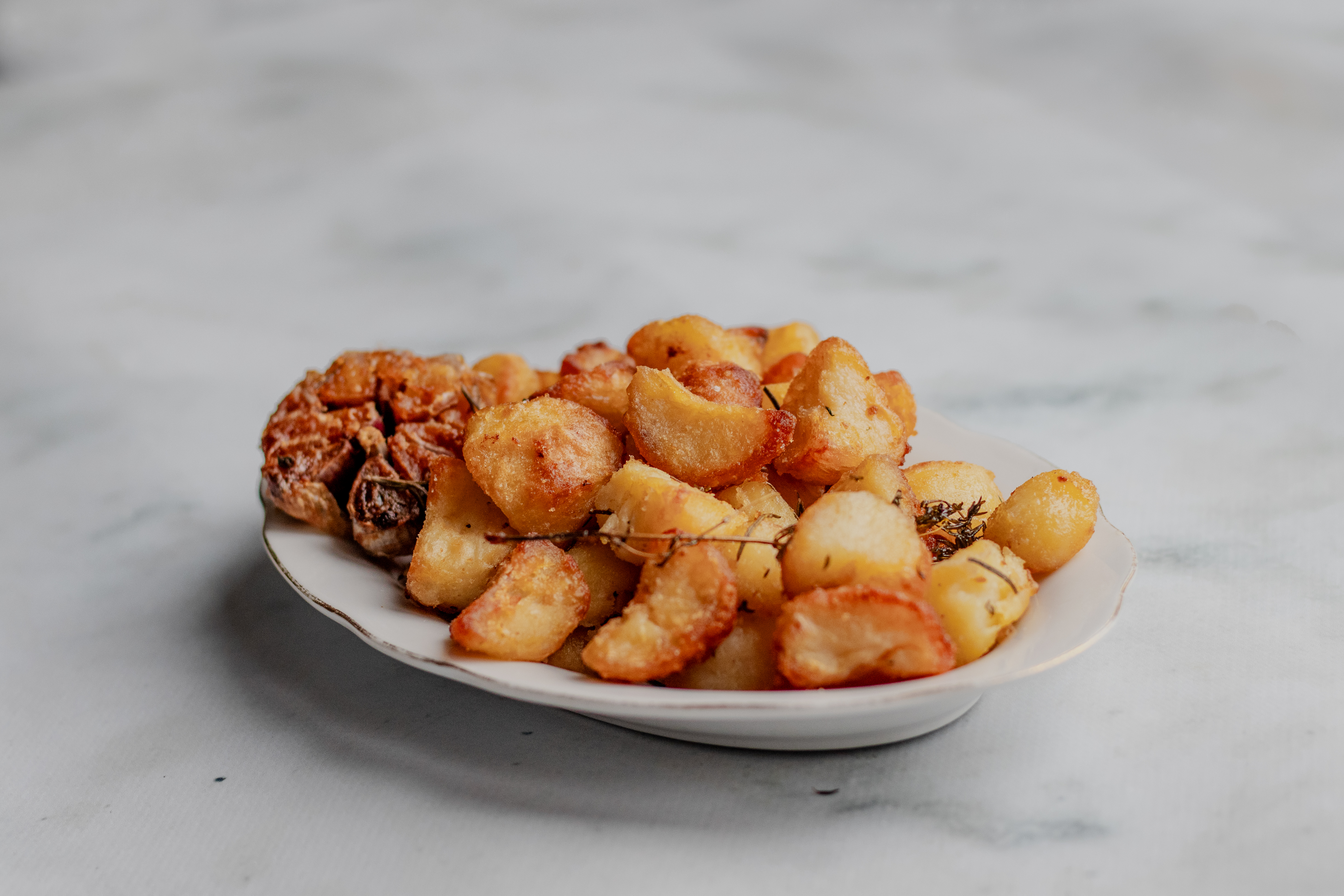 Gebakken aardappelen uit de oven